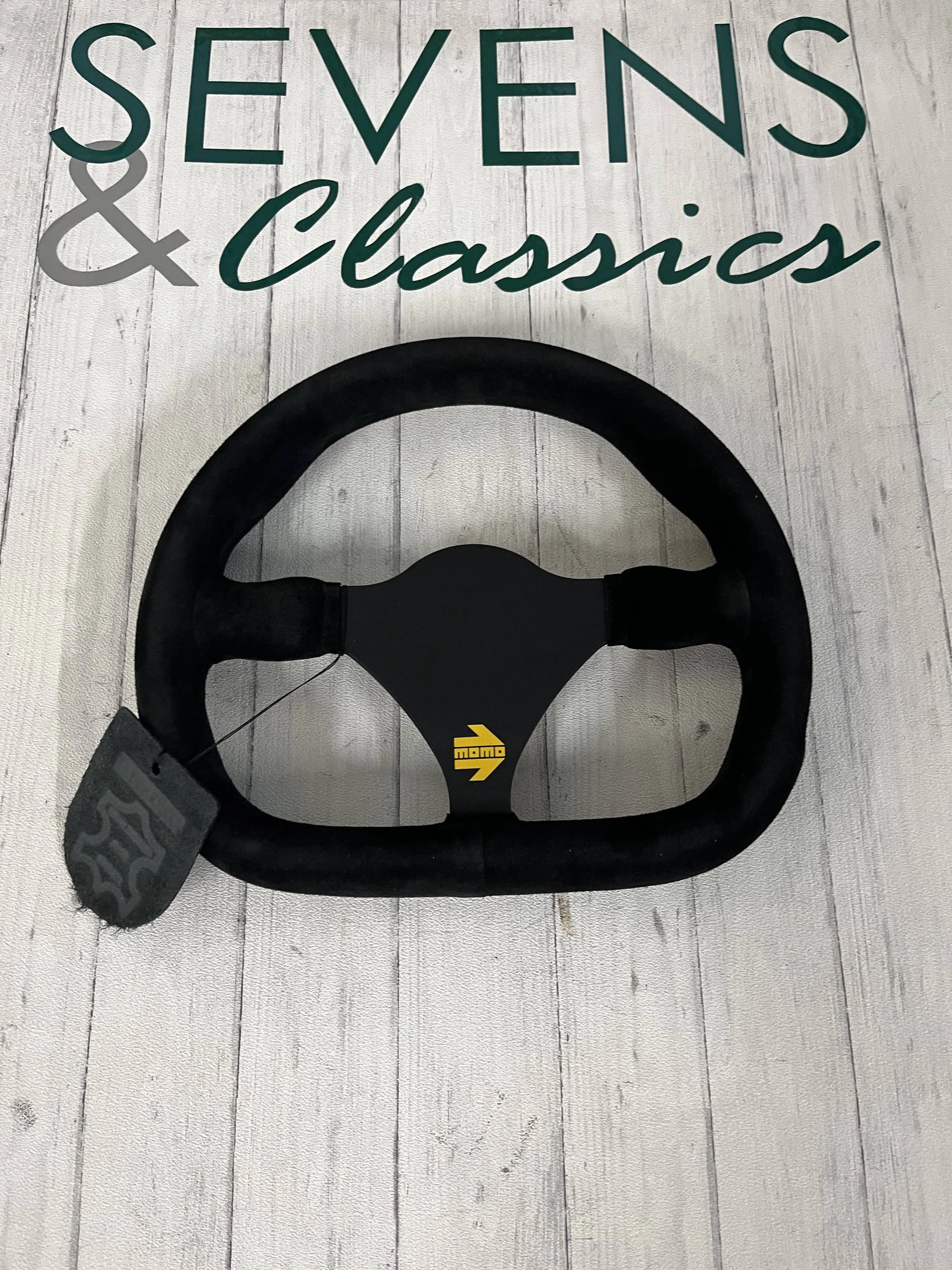 Momo Leather Steering Wheel — Sevens & Classics